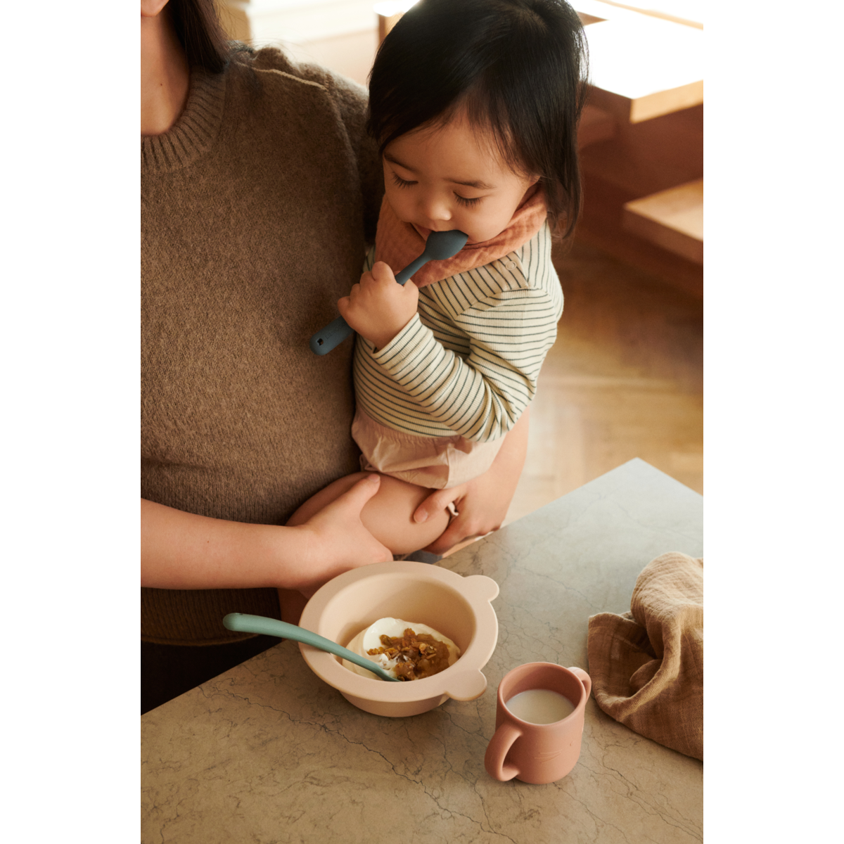 Siv Feeding Spoon 4 Pack - Blue multi mix