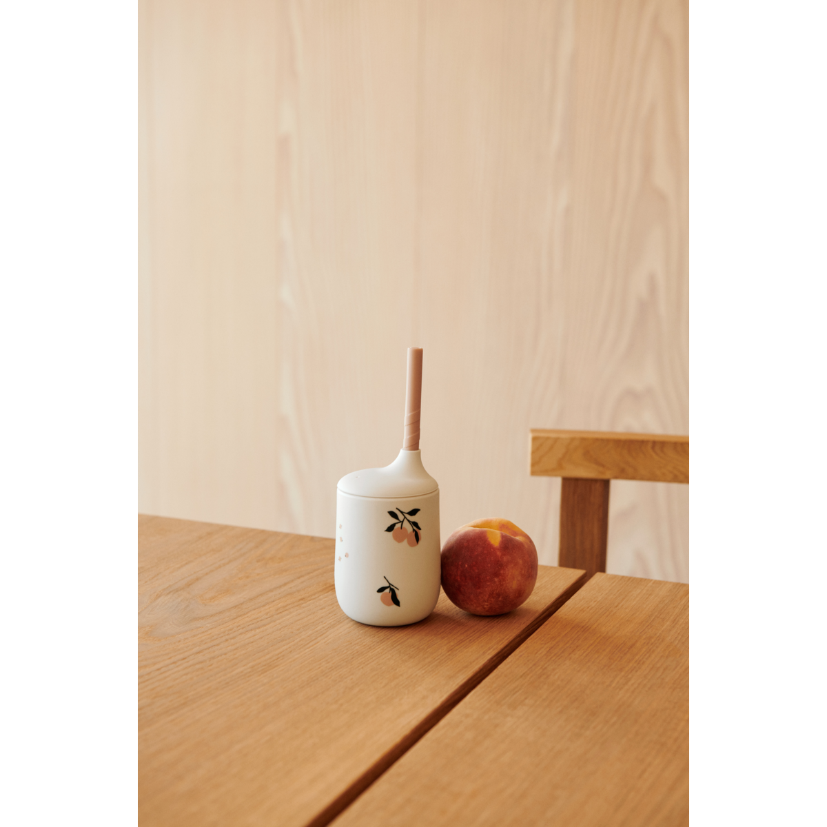 Ellis Printed Sippy Cup - Peach / Sea shell mix