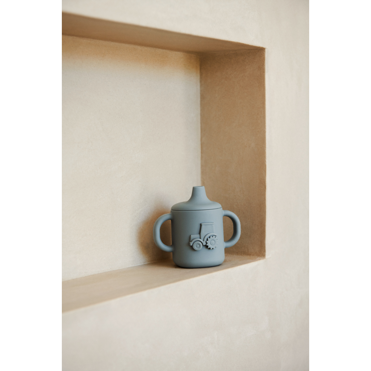 Amelio silicone sippy cup - Blue fog