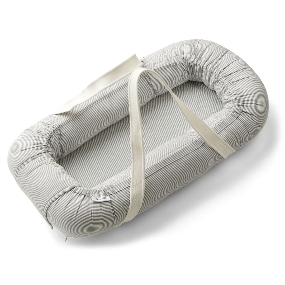 Gro Striped Babylift / Nest - Y/D stripe: Blue wave/creme de la creme