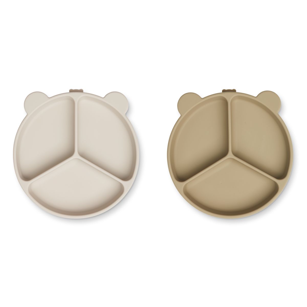 Stacy Divider Suction Plate 2-Pack - Sandy / Oat