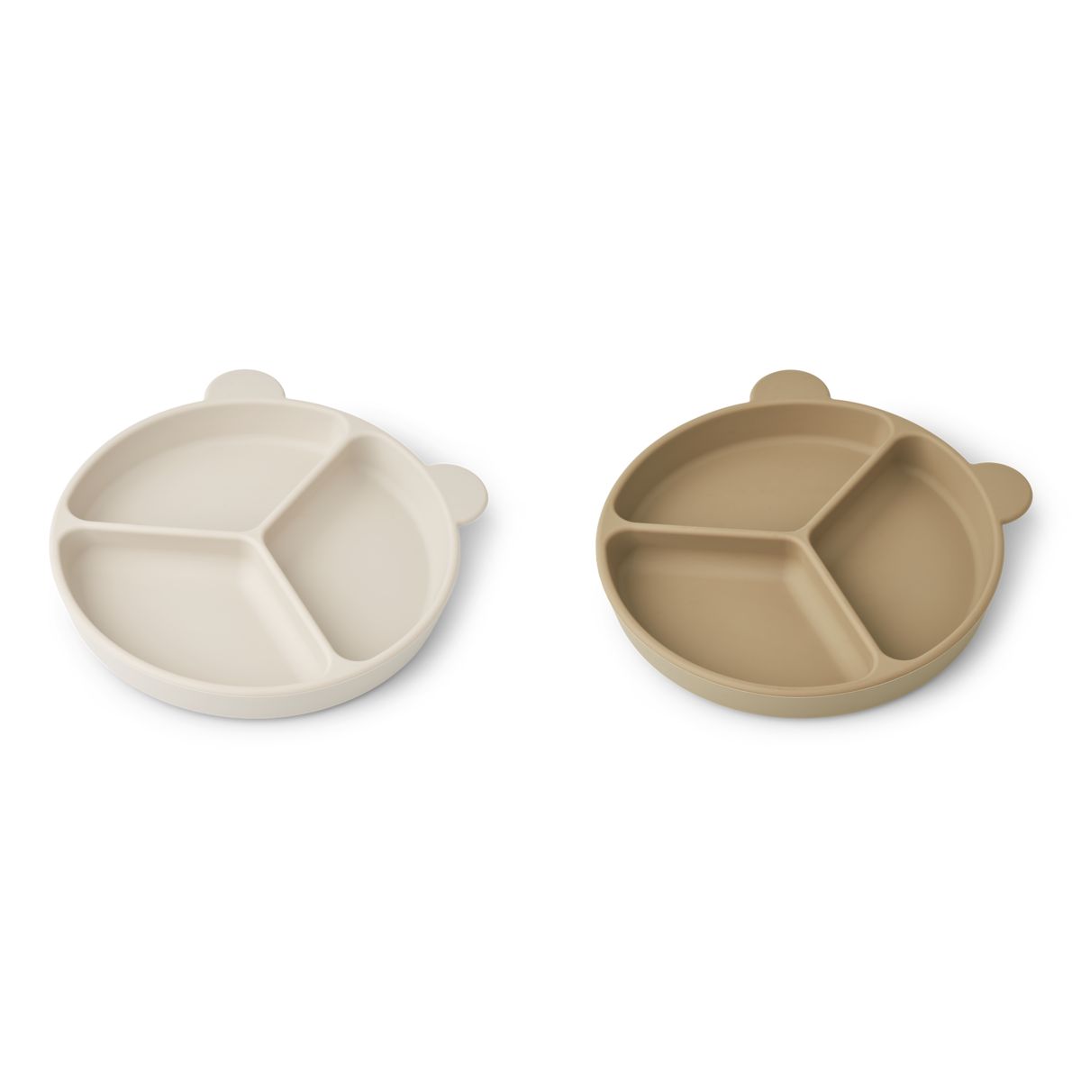 Stacy Divider Suction Plate 2-Pack - Sandy / Oat