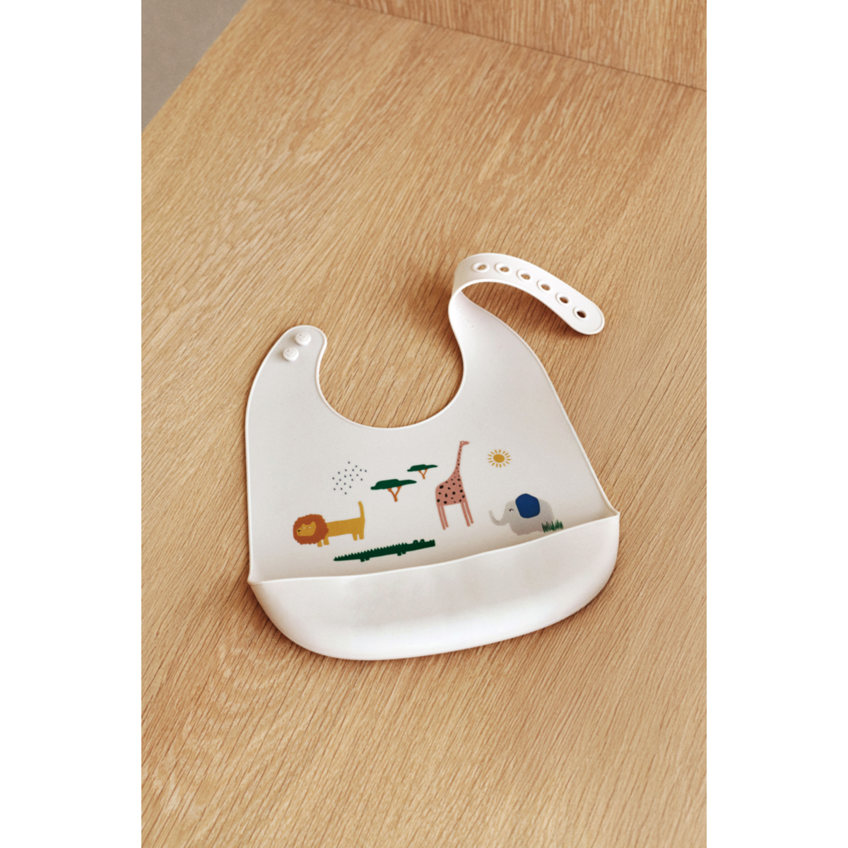 Tilda Silicone Bib 2 Pack - Safari sandy mix