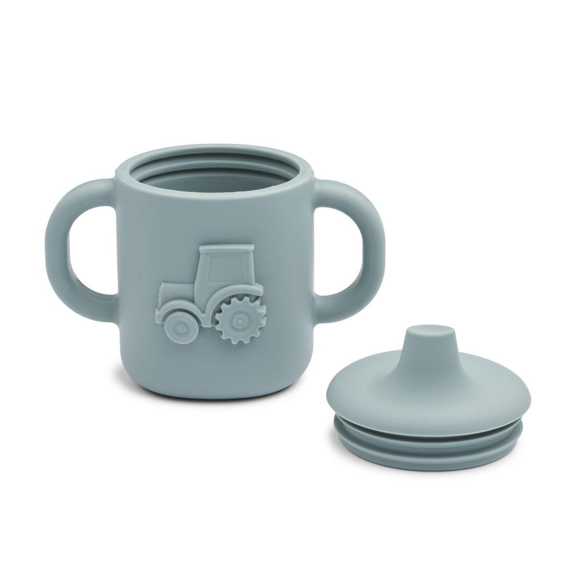 Amelio silicone sippy cup - Blue fog