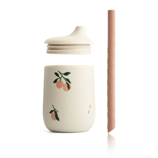Ellis Printed Sippy Cup - Peach / Sea shell mix