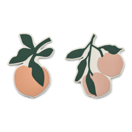 Gia teether 2 Pack - Peach / Pale tuscany multi mix