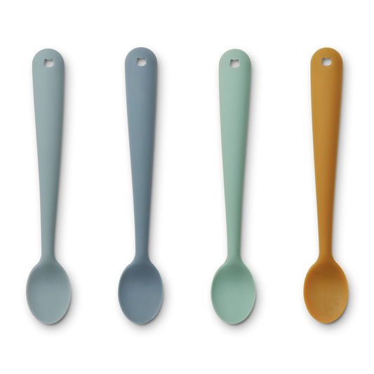 Siv Feeding Spoon 4 Pack - Blue multi mix