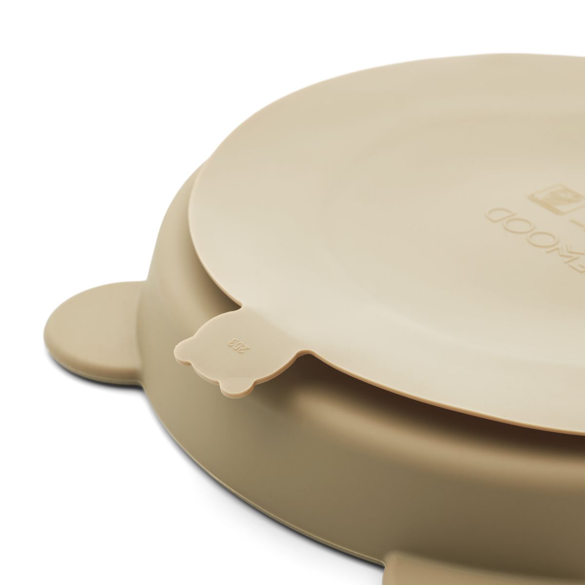 Stacy Divider Suction Plate 2-Pack - Sandy / Oat