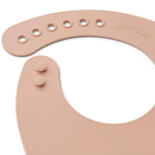 Tilda Silicone Bib 2 Pack - Cat rose