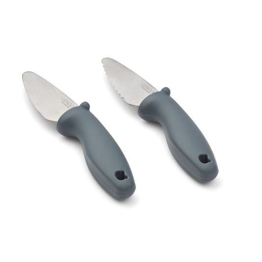 Perry cutting knife set - Whale blue